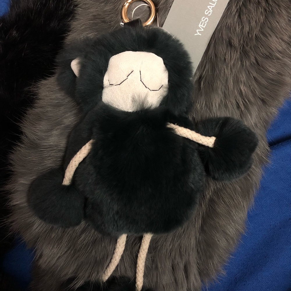 Yves Salomon keychain/bag charm